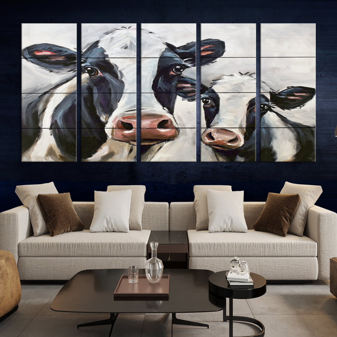 Cow Wall Art Canvas Print