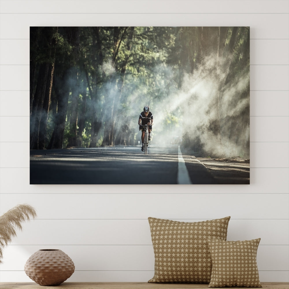 Cycling Wall Art | Time Trial Cycling Art | Professional Bike Art | Bike Sport Artwork | Cycling Sport Wall Art | Cycling Sport Art Print