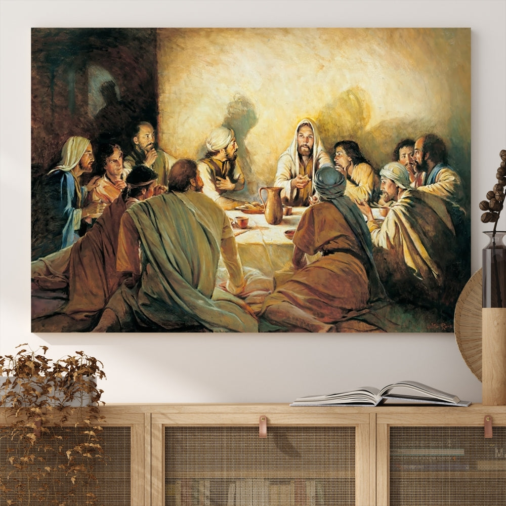 The Last Supper Christ Jesus Wall Art Canvas Print Christian Fine Art Religious Wall Hangings