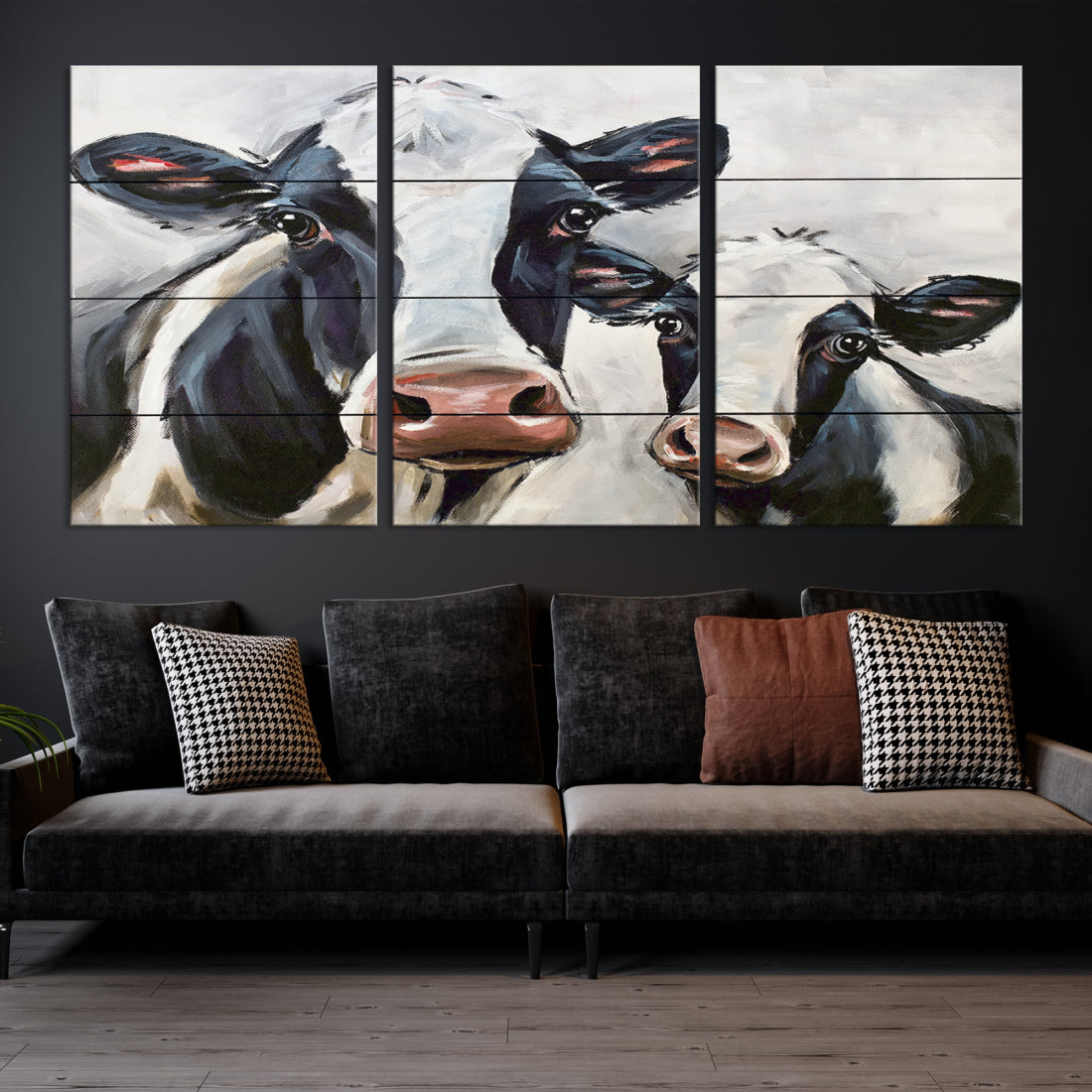 Cow Wall Art Canvas Print