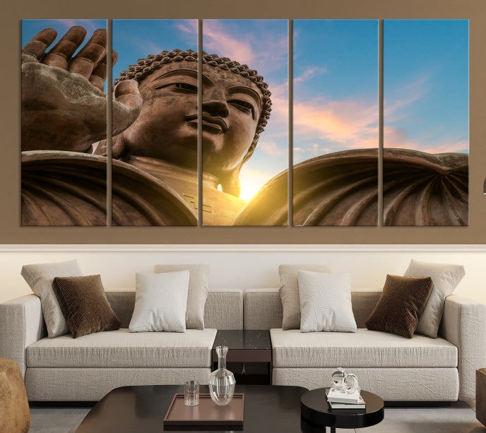 Buddha Wall Art | Buddha Statue | Buddhism Decor | Meditation Wall Art | Spiritual Art | Yoga Wall Art | Yoga Wall Decor