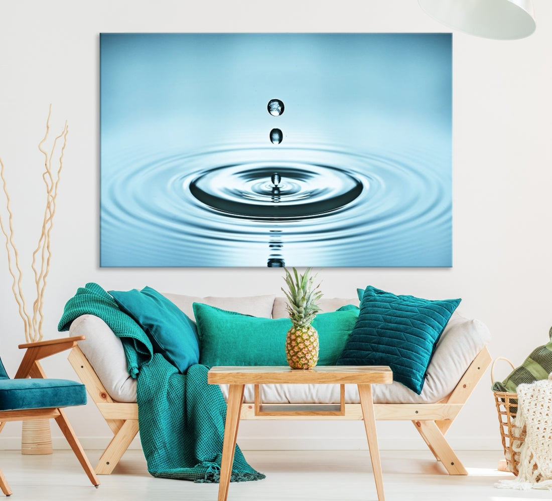 Large Wall Art Water Drop Canvas Print