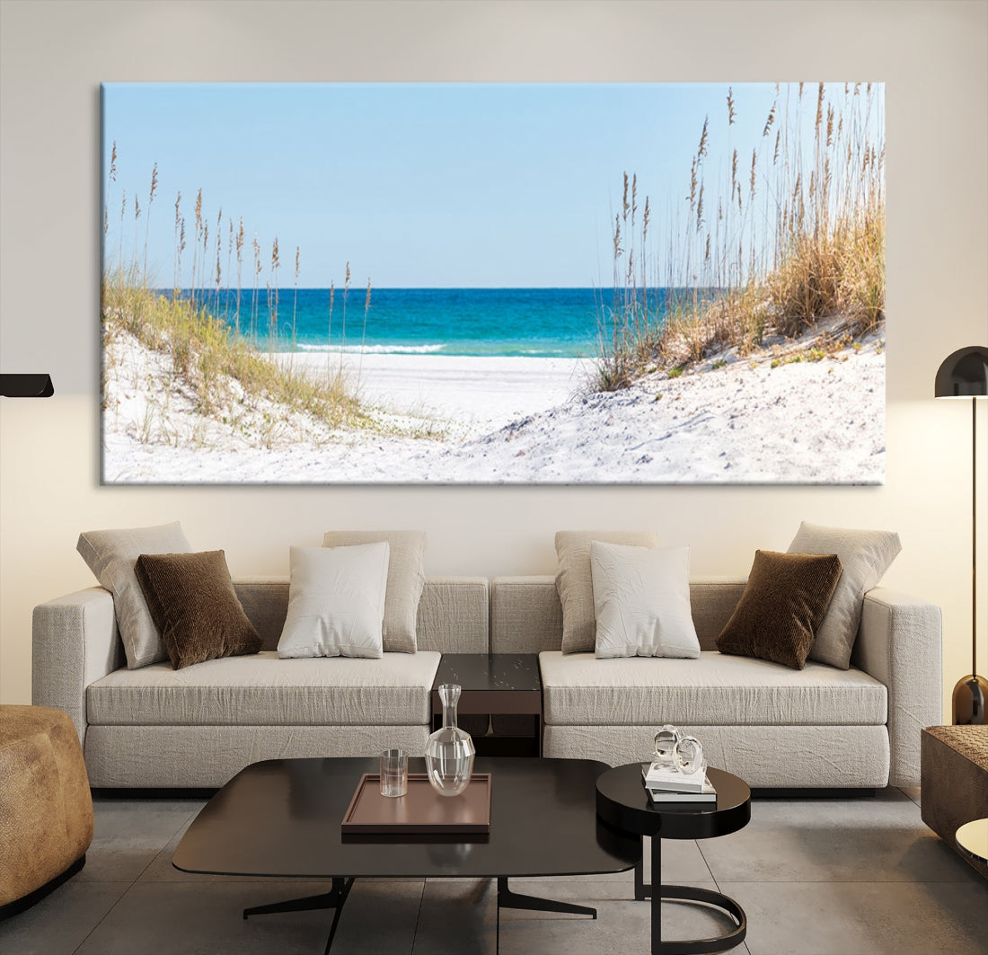 White Sands Beach Wall Art Canvas Print