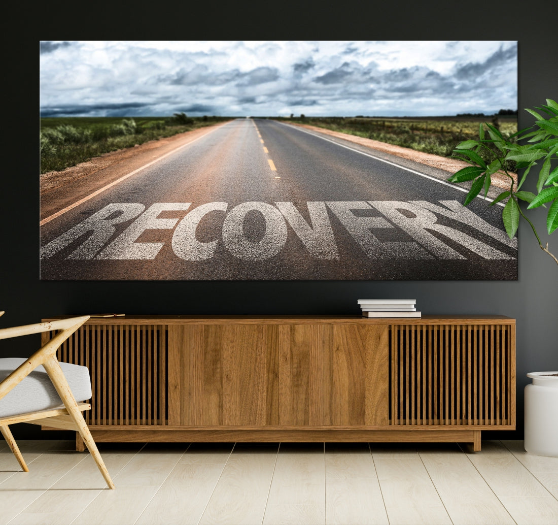 Recovery Road Wall Art Canvas Print