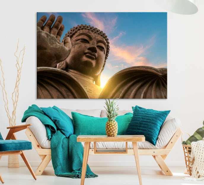 Spiritual Buddha Statue and Daylight