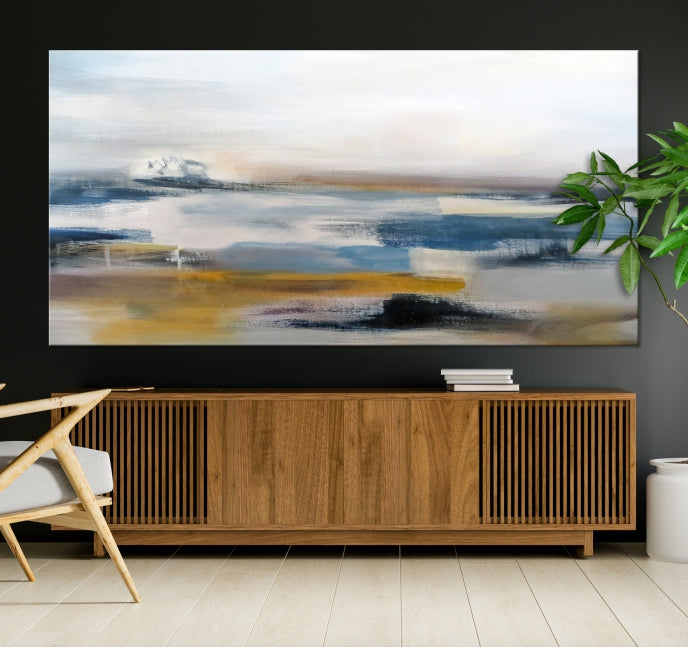 Pastel Abstract Painting Canvas Wall Art Giclee Print for Living Room Decor