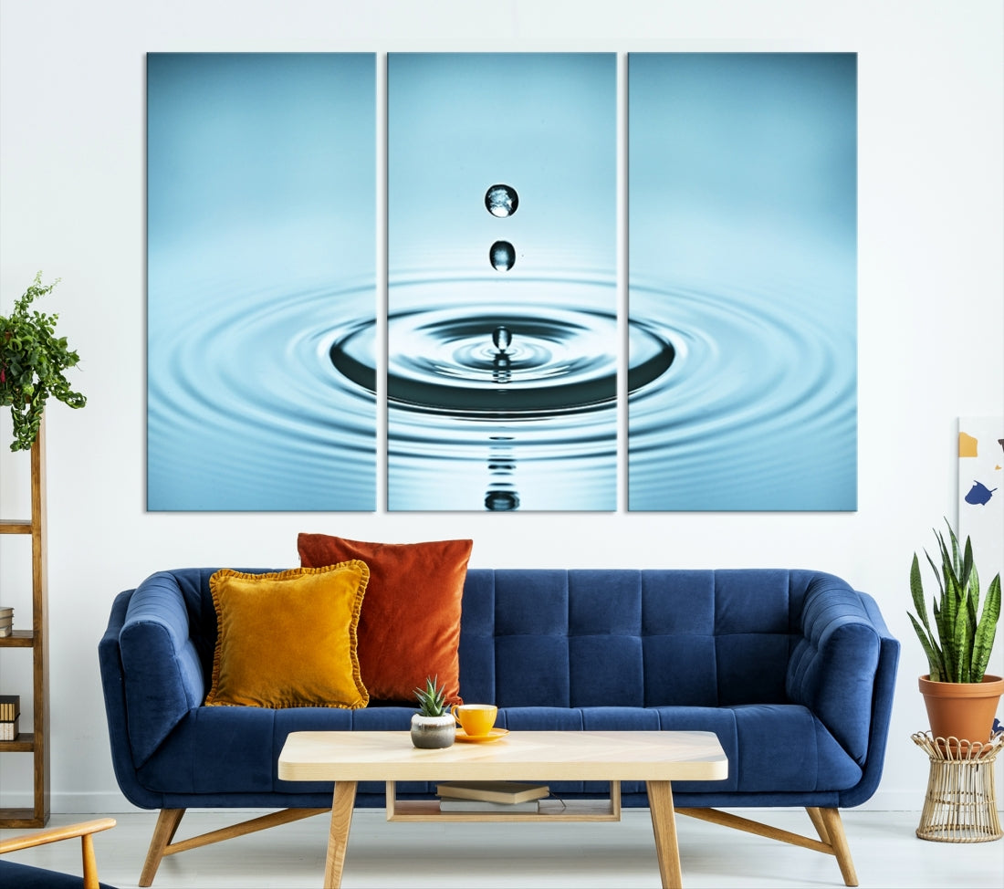 Large Wall Art Water Drop Canvas Print