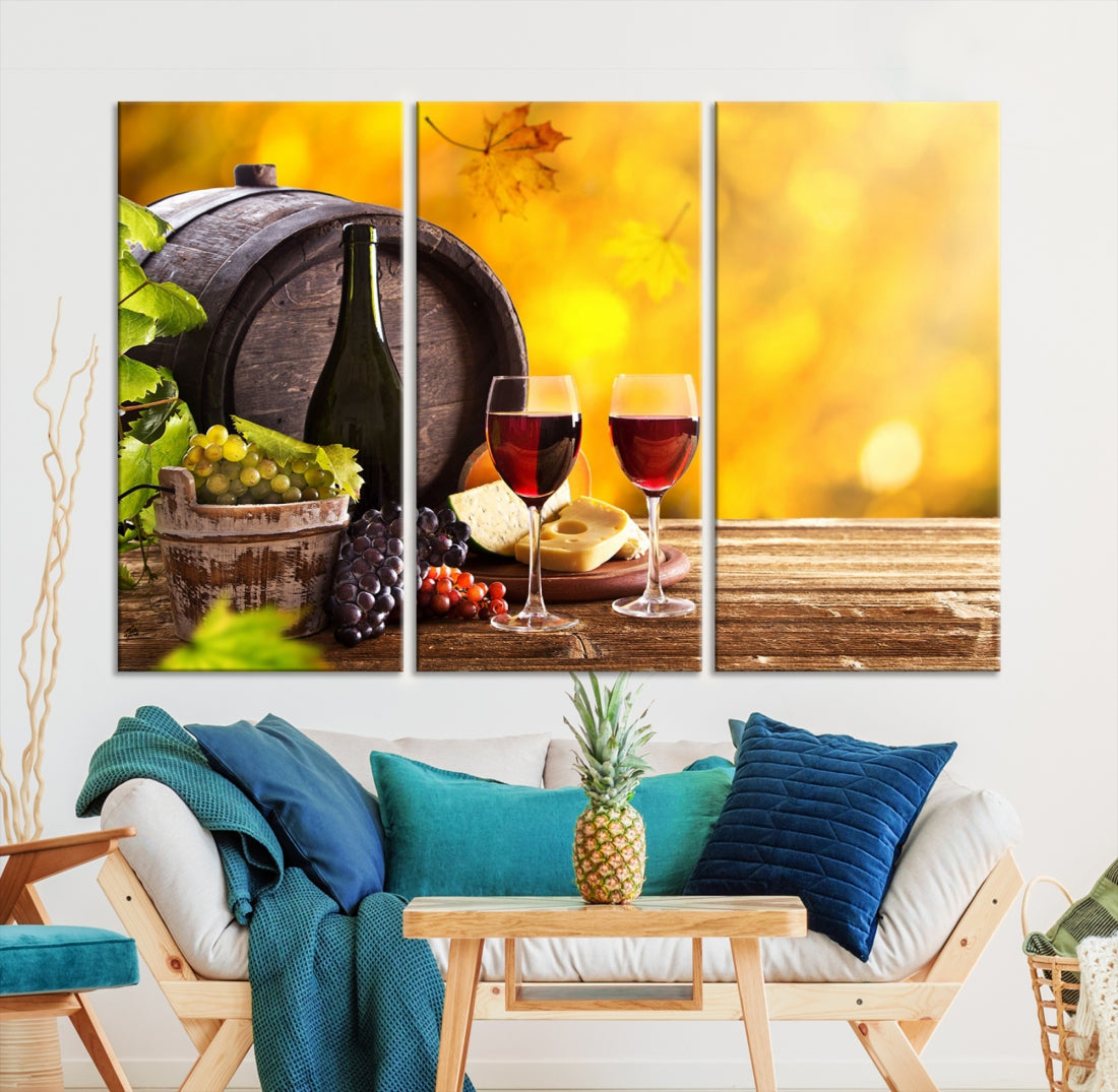 Wine Wall Art Winery Decor Extra Large Canvas Art Print