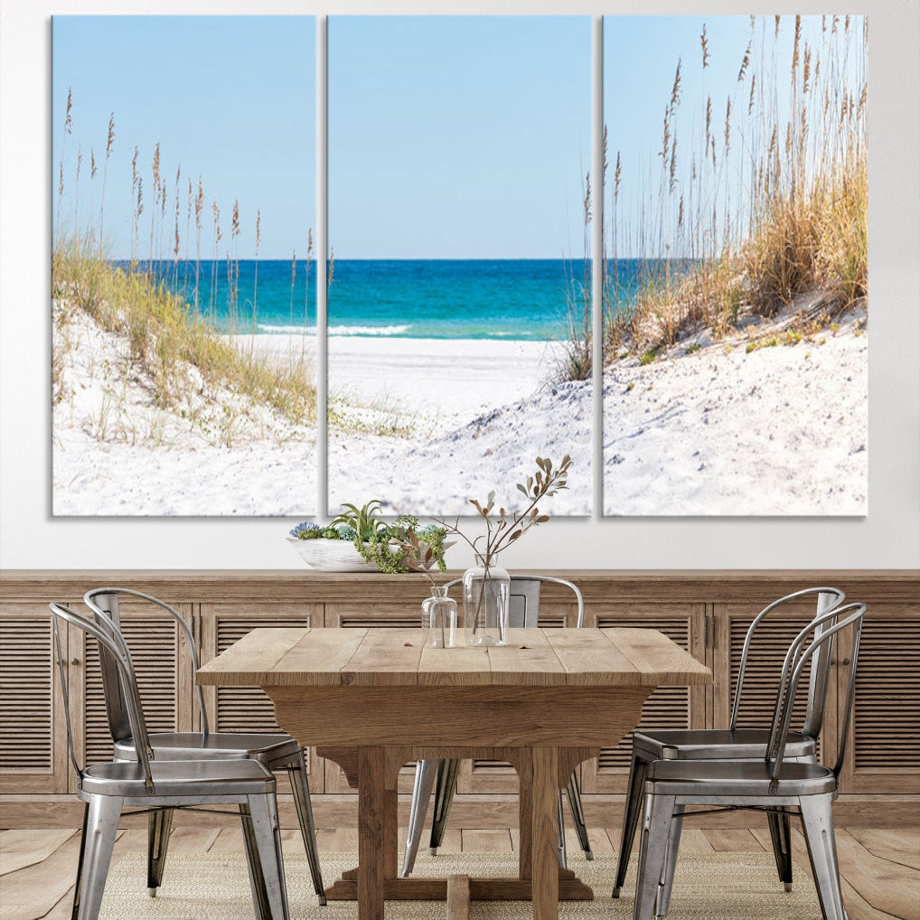 White Sands Beach Wall Art Canvas Print