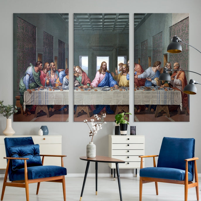 The Last Supper Jesus Artwork Large Canvas Wall Art Giclee Print