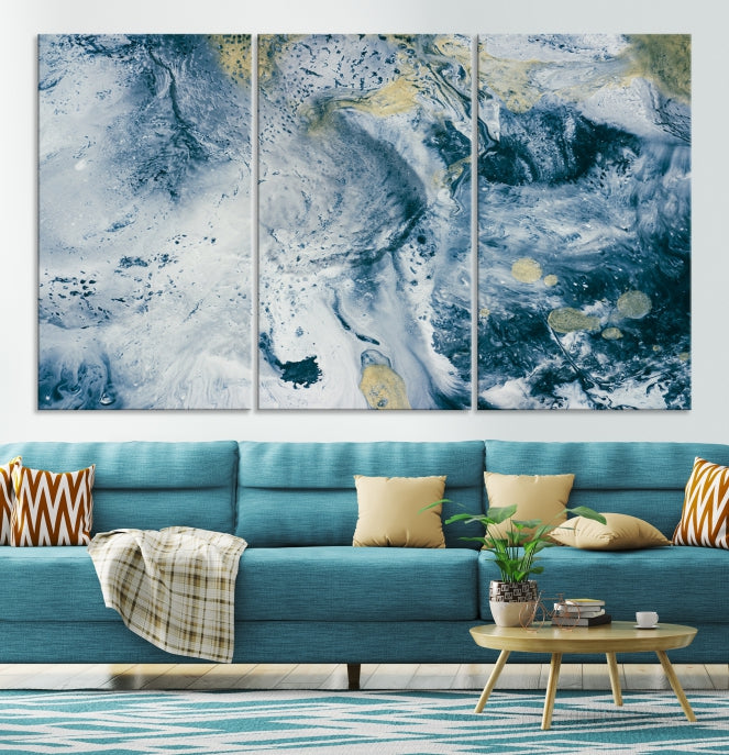 Abstract Blue Sky Canvas Wall Art Print Living Room Office Wall Decor