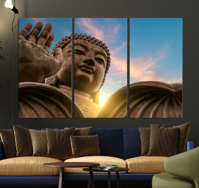 Spiritual Buddha Statue and Daylight