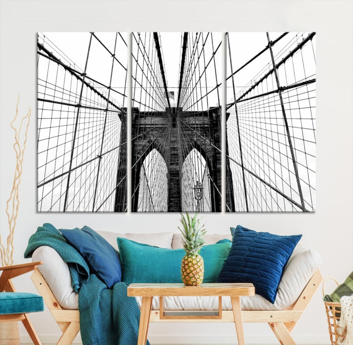 Extra Large Brooklyn Bridge Canvas Wall Art Print Living Room Apartment Decor