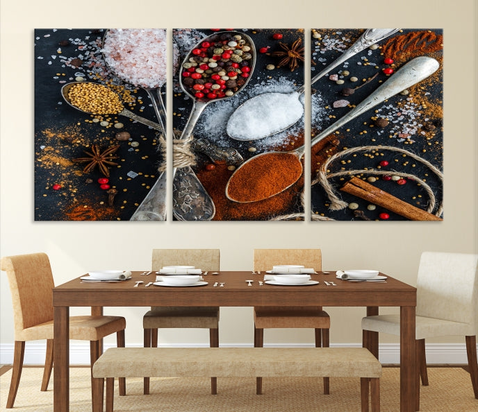 Kitchen Spice Large Wall Art Canvas Print