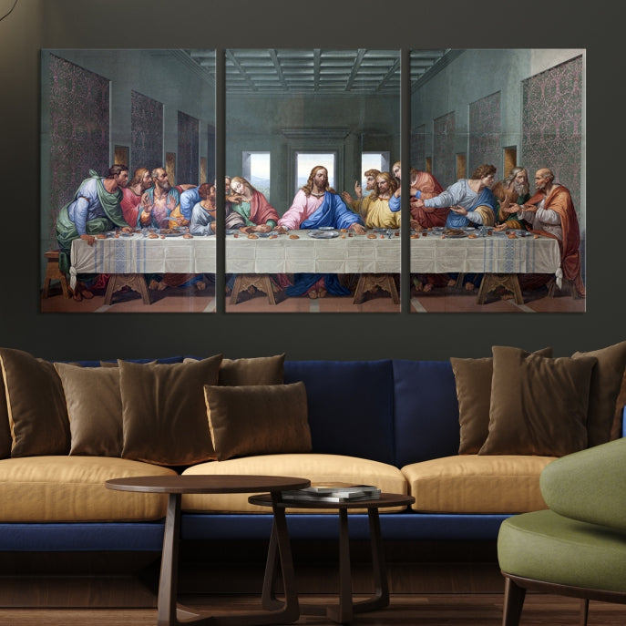 The Last Supper Jesus Artwork Large Canvas Wall Art Giclee Print