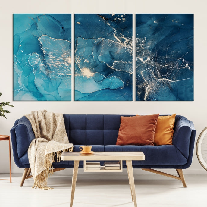 Extra Large Abstract Marble Wall Decor Canvas Art Print