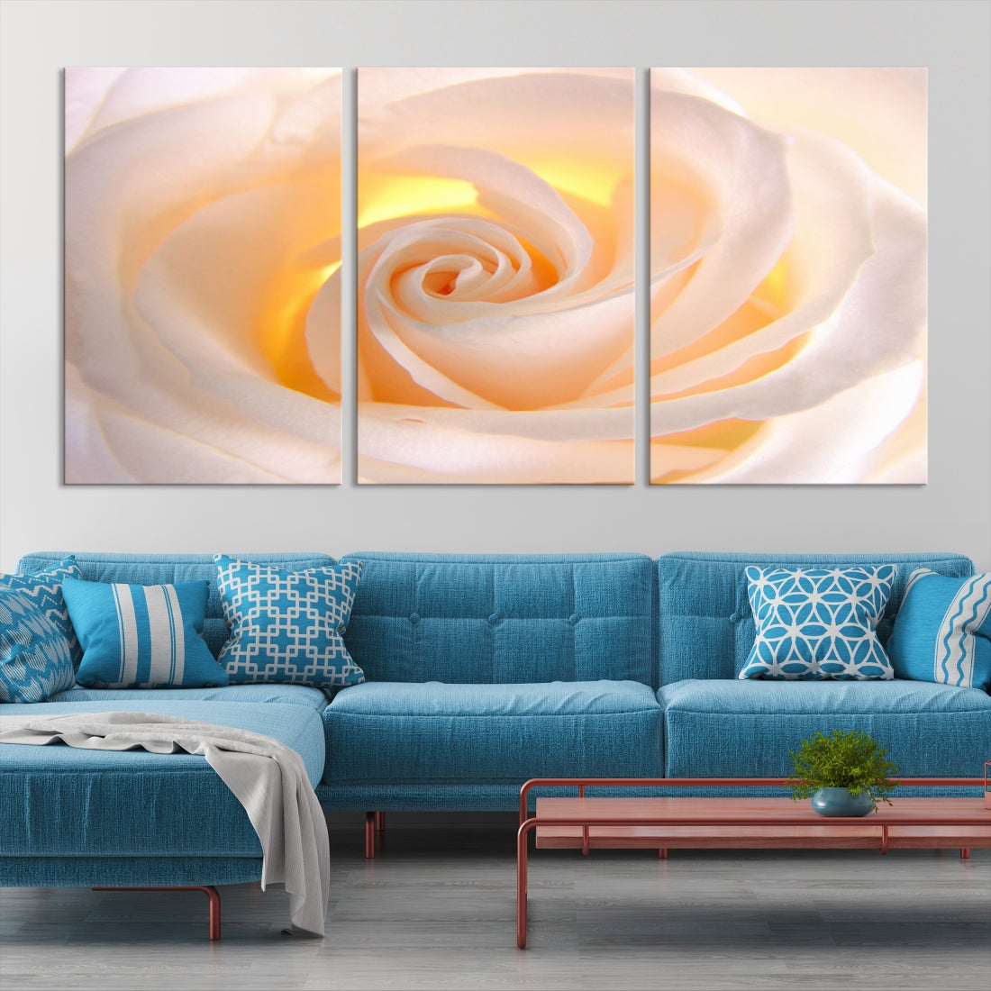 Rose Large Wall Art Canvas Print