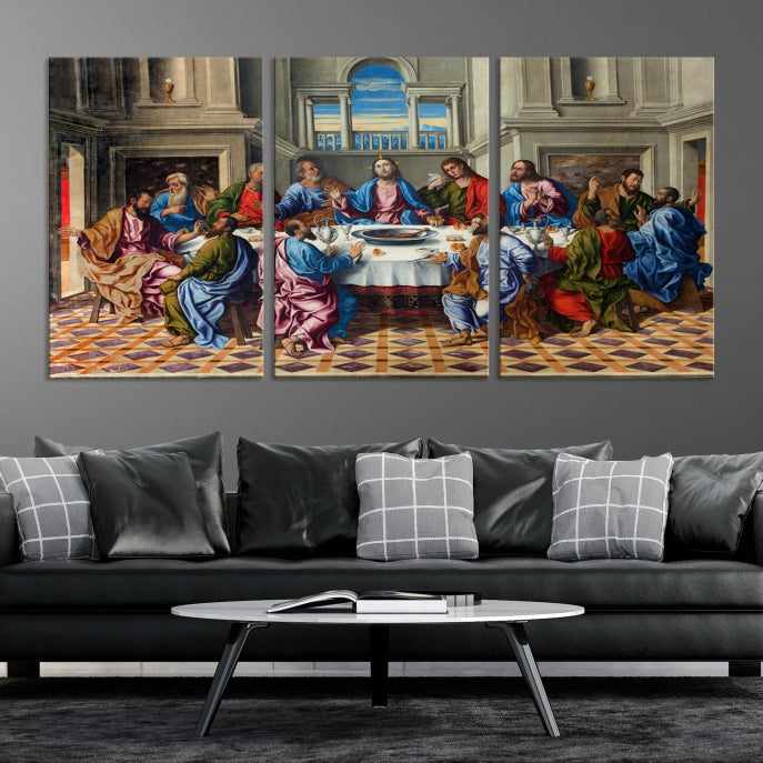 The Last Supper Jesus Religious Artwork Large Canvas Wall Art Giclee Print
