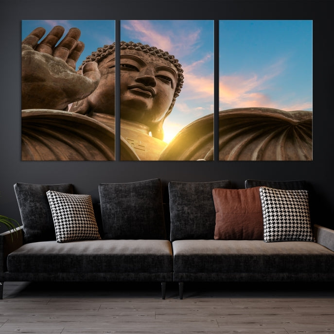 Buddha Wall Art | Buddha Statue | Buddhism Decor | Meditation Wall Art | Spiritual Art | Yoga Wall Art | Yoga Wall Decor