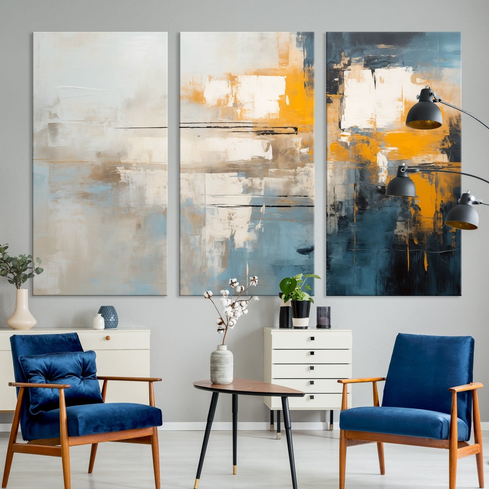 Large Abstract Wall Art Canvas Print Modern Minimalist Interior Wall Decor