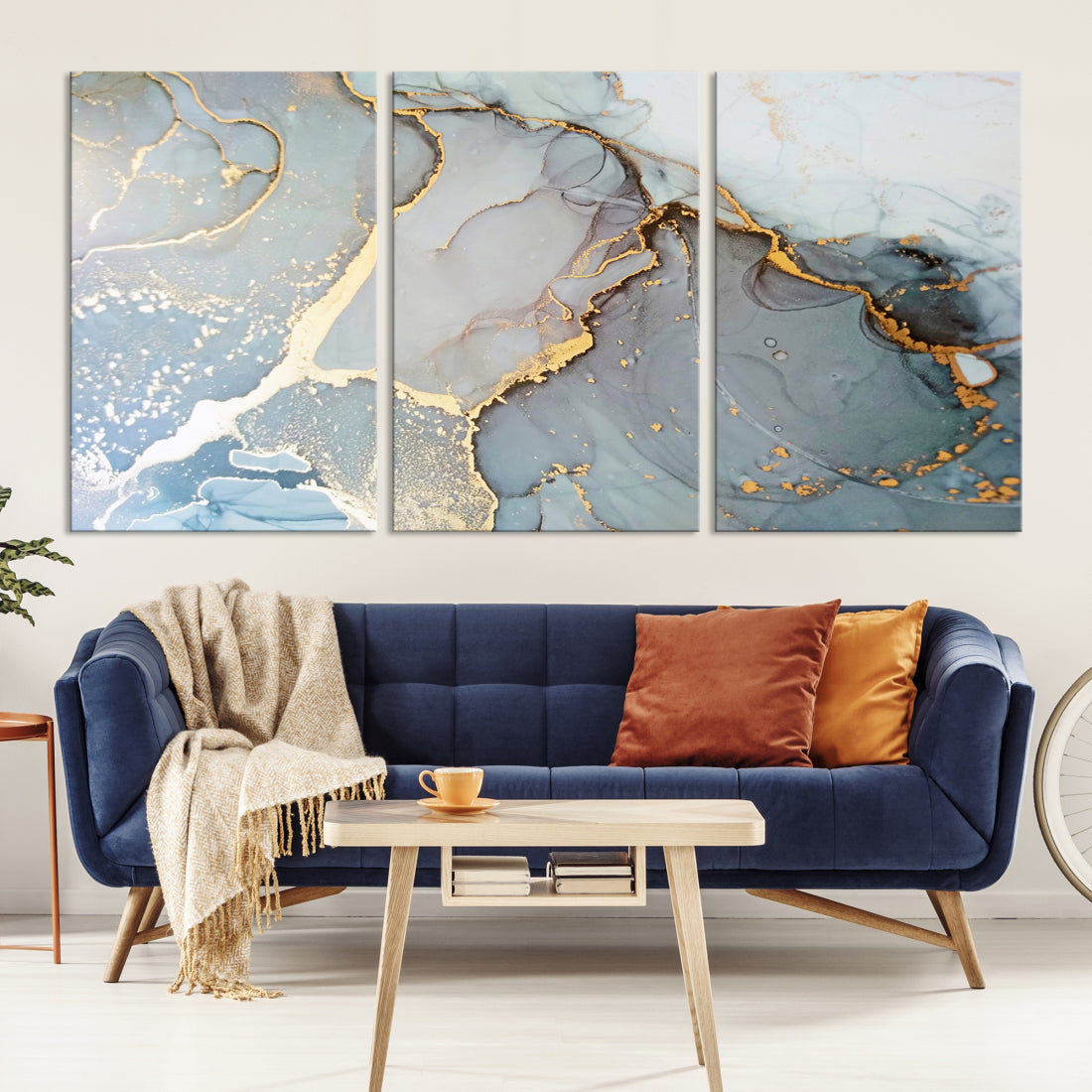 Marble Abstract Wall Art Canvas Print | Modern Minimalist Wall Decor | Living Room Decor | Bedroom Decor | Office Decor