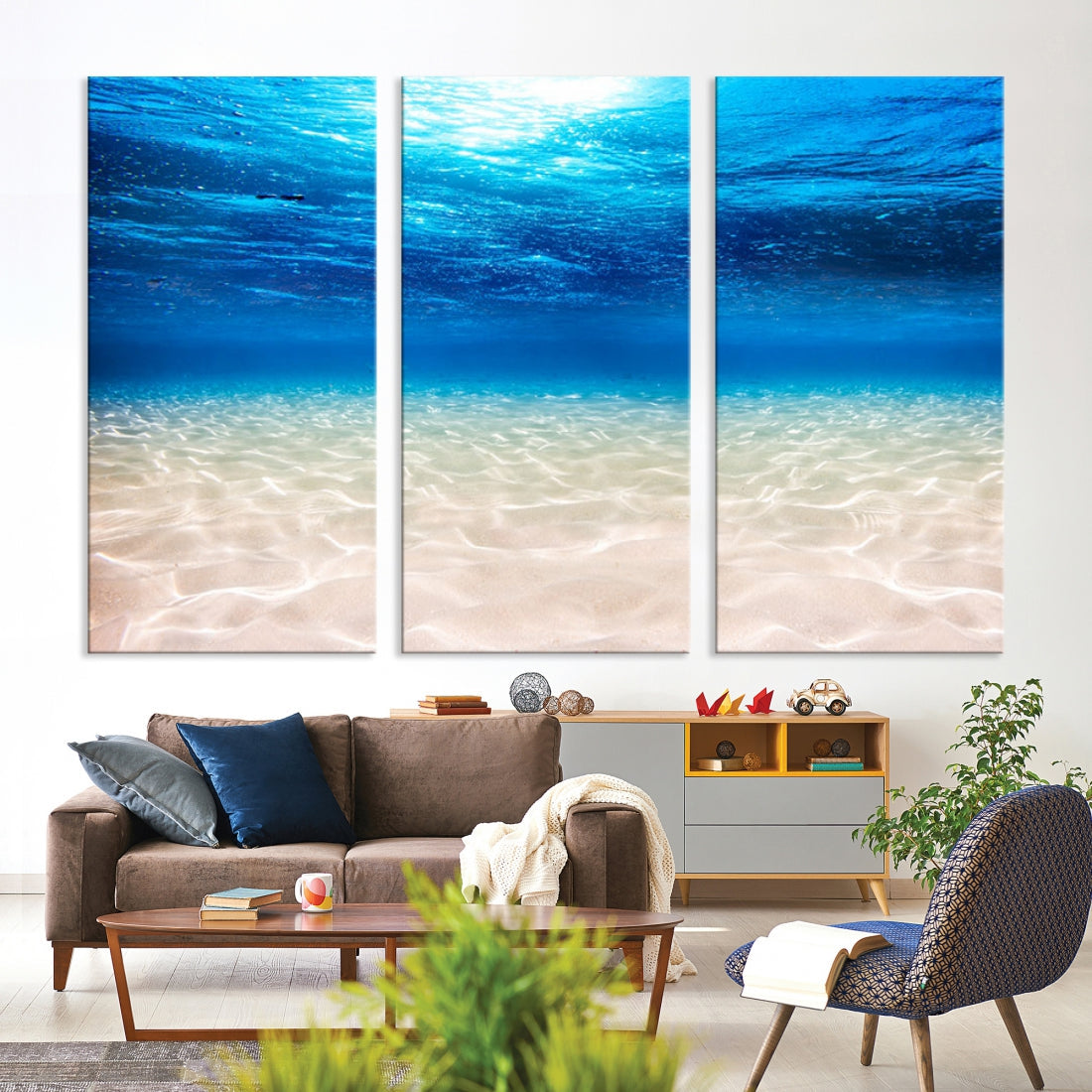 Under Water Ocean Life Canvas Wall Art Giclee Print