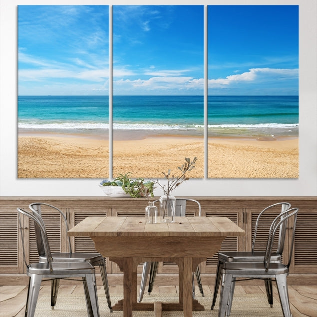 Plain Beach Landscape Canvas Print