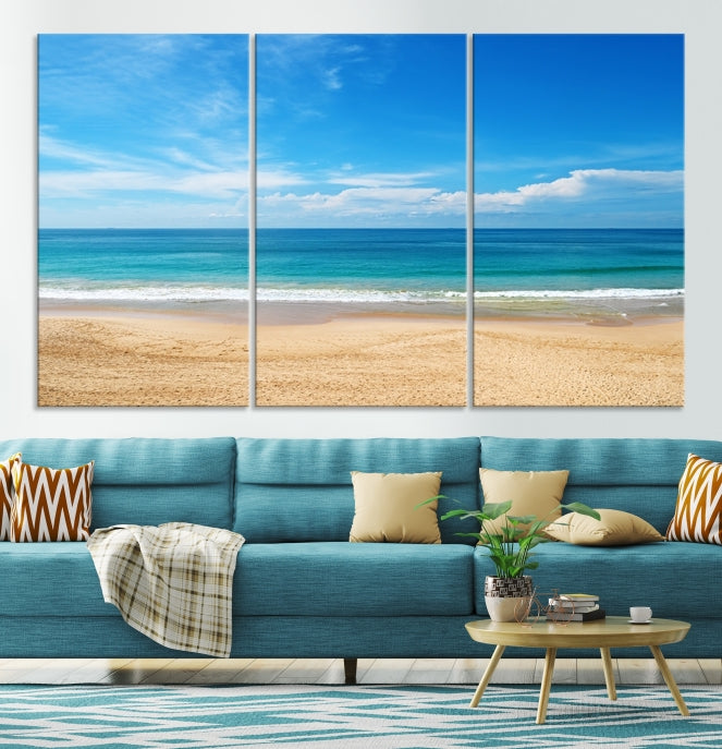 Plain Beach Landscape Canvas Print